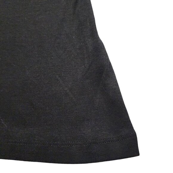 Guess Womens Tank Top Gold Triangle Logo Black Size S - Picture 9 of 9